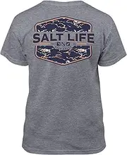 [SALT LIFE] Tactical Camo Youth Short Sleeve Tee