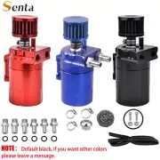 Oil Catch Can Kit Reservoir Baffled Tank + Breather Filter Universal Aluminum (for: Honda)