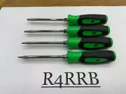 Snap-on Tools USA NEW 4pc GREEN Mini Soft Grip TORX Screwdriver Set SGTX40BG
