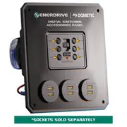 Garmin Digital Switching Panel W175 X H255mm (12V Sockets, Epro & Inverter Remote Cuto