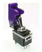 Safety Toggle Switch DPST 20 Amp " PURPLE "
