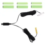 USB Power Supply Cable Battery Replace 4pcs 1.5V LR6 LR03 6V LR6 4 AA LR03 4 AAA