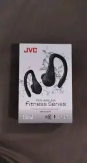 JVC Fitness Series True Wireless Bluetooth Earbuds with Earhook, Black -HA-EC25T