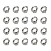 Lifting Solutions Pack of 20 M6 Rust Proof Stainless Steel Eyebolt Nuts