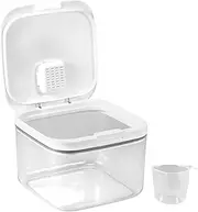 Laundry Powder Container, Powder Detergent Dispenser, Laundry Pod Container with Pop up Lid Powder Detergent Dispenser Clear Laundry Pod Container with Measuring Cup for Laundry Room Pantry