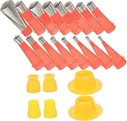 1 Set Caulking Nozzle Applicator Finishing Tool Caulking Kit Caulk Finishing Tool Kit Finishing Tool Caulk Extension Nozzle Grout Sealer Applicator Caulk Tool