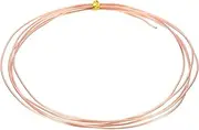 uxcell 99.9% Pure Copper Wire for Jewelry Making, 18 Gauge (1mm) Copper Craft Wire 4.9 Feet Beading Jewelry Making Supplies for Crafting Wreath Electroculture Gardening