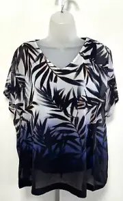 NEW! Phase Eight XS UK6-8 Eu34-36 US2-4 navy-mix Lizzie Fern chiffon blouse