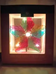 Kurt S. Adler Illuminated Multi Colored Double Sided 5 Point Star Tree Topper