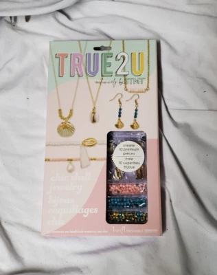 True 2 U Custom Jewelry DIY Personal Jewelry Craft Kit Shell Earrings Bracelets