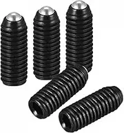 uxcell Ball Point Set Screws, 5pcs M5 x 16mm High Carbon Steel Metric Spring Hex Socket Grub Screw