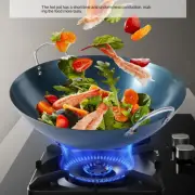 Non Coated Cast Iron Wok Hand-forged Chinese Wok Gas Induction Cooker
