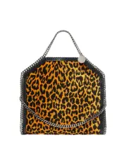STELLA MCCARTNEY Falabella $1395 Leopard Print Fold-Over Tote Bag New/Authentic