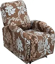 [KRFOONN] Stretch Recliner Slipcovers Soft Small Recliner Sofa Slipcover Recliner Chair Covers 4 Piece Lazy Boy Chair Covers Furniture Protector Reclining Couches with Storage Pocket for Living Room, 16