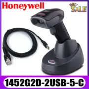 Honeywell Voyager 1452G2D-2USB-5-C Wireless Barcode Scanner W/ USB Cable + Base