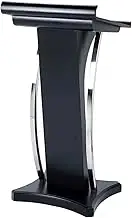 Church Pulpit Stainless Steel Curved Podium Stand Up Slanted Lectern 54x57x120 Cm Podium Stand High-Quality Vertical Podium