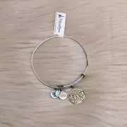 Alex and Ani Disney Epcot Spaceship Earth silver bracelet NWT retired