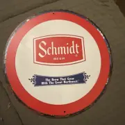 Schmidt Beer “the Beer That Grew W/The Great Northwest” 8”x8” Tin