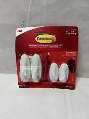 3M Command, 4 Count, Designer Hook Value Pack & Strips
