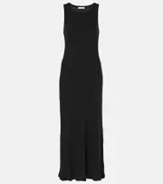 [The Row] The Row Yule cotton midi dress AU 10 black