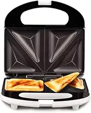 2-Slice Sandwich Press and Toaster, Non-Stick Cooking Plates Sandwich Maker