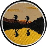 [RAILONCH] Tactical Black Funny DIY Hook and Loop Emblem Military Badge Patch Hook & Loop Badge Patch for Backpacks Hats Bags Military Uniform