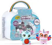 CRAYOLA Scribble Scrubbie Cloud Clubhouse Set, Washable Pet Figurines, Portable Travel Toy for Kids, Colour, Rinse and Re-Pet Multi 74-7427