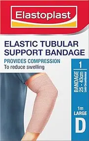 Elastoplast Elastic Tubular Support Bandage Size Medium D (1 Pack) | 1m Length | 25-43cm Circumference | Suitable for Wrists, Ankles & Elbows | Compression Tube Bandage | Supportive Sleeve