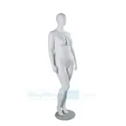 Female Mannequin Plus Size W06 White Mat Fiberglass