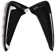 ATATNK Compatible for BMW X Series X5 F15 X5M F85 Shark Gills Side Vent Sticker Car-Styling Front Fender Side Air Cover Trim Vent Accessories(Black)