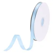 3/8 inch 50 Yards Satin Ribbon Double Face Fabric Grosgrain Ribbon Light Blue