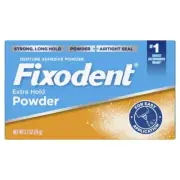 Fixodent Extra Hold Denture Adhesive Powder, 2.7 oz
