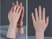 Silicone Female Hands Model Lifesize Mannequin Display Fake Female Hands Prop
