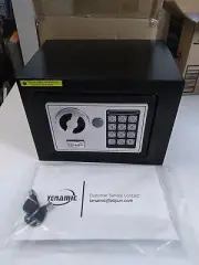 Tenamic Safe Box 0.23 Cubic Feet Electronic Digital Security Box