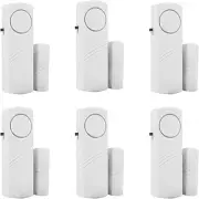 6 Pack Window Alarm Door Magnetic Sensor for Home Security System, 6PCS