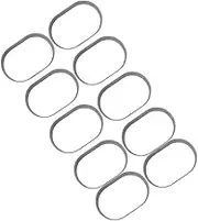 10pcs Biscuit Cookie Cutter Muffin Rings Cupcake Baking Pan Half-Cooked Cheese Cake Rings Fondant Ring Perforated Tart Rings Baking Cups Mini Muffins Stainless Steel Mold Set Round