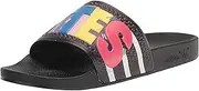 [adidas Originals] adidas mens Training Slide Sandal, Black/White/Black (Pride), 15