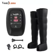 Presotherapy Device Leg & Foot Wave Massager 6 Modes 6 Air Bags Pneumatic Boots