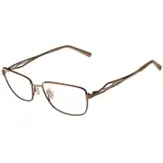 NEW FLEXON JEAN 249 Camel Eyeglasses 55mm with Titanium Bridge & Flexon Case