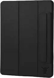 TORRO Smart Folio Compatible with iPad Mini 7/6 - Leather iPad Mini A17 Pro 7th / 6th Generation (2024/2021) Smart Case Magnetic Cover with Auto Wake/Sleep and Stand Function (Black)