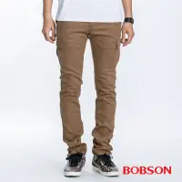 在飛比找Yahoo奇摩購物中心優惠-BOBSON 男款貼袋伸縮卡其直筒褲