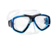 Cressi Sub Focus 2 Lens Scuba Diving Silicone Mask Made in Italy Light Blue