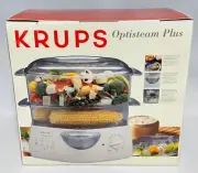 KRUPS Optisteam Plus 2 Tier Electric Food Steamer Rice Cooker 652-70