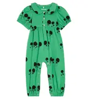 [Mini Rodini] Mini Rodini Baby Ritzratz cotton jersey jumpsuit M 6-9 green