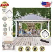 16 Mil Thick Clear Tarp 6x8ft with Grommets - Perfect for Greenhouses and Patios