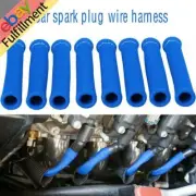 8X 1200° Spark Plug Wire Boots Protectors Sleeve Heat Shield Cover For SBC BBC