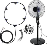 ✨Fan Misting Kit, Outdoor Fan Misting Cooling System with 6 Brass Mist Nozzles B