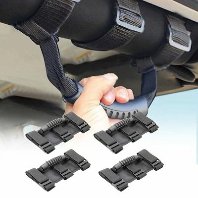 Black Roll Bar Grab Handle Handles 4x4 WD Off Road fit Jeep Wrangler TJ JK JL JT (for: Jeep)
