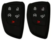 2-Pack Keyless Entry Remote Key Fob Rubber Cover For Chevrolet Silverado 2024
