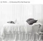 Orose 4pcs Silk Flat Sheet Set 100% Mulberry Silk 22 Momme